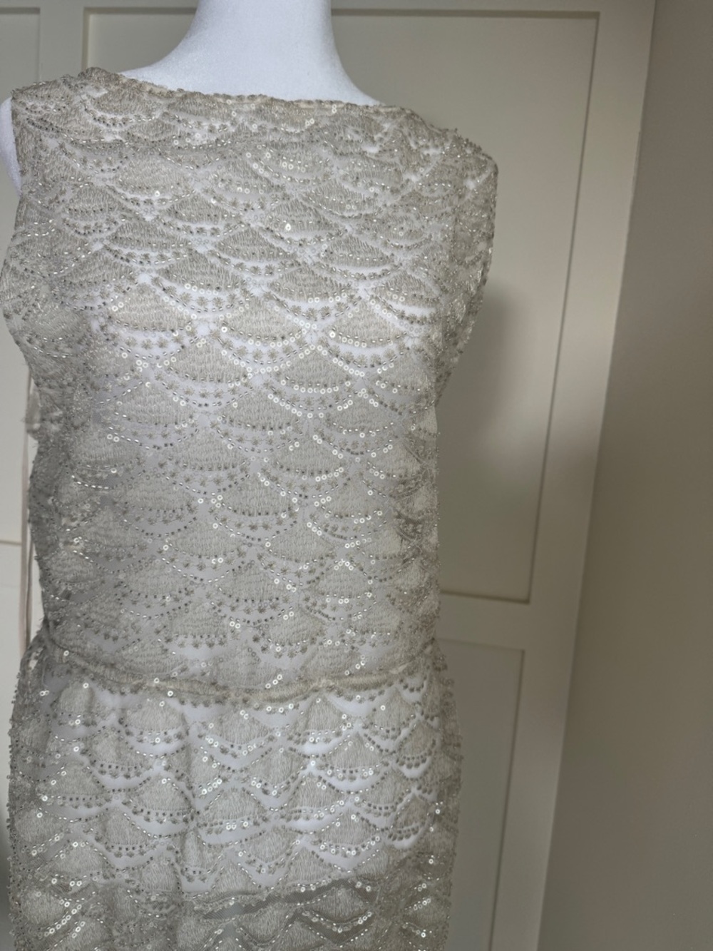 Reformation Champagne Beaded Maxi Dress - Picture 6 of 14